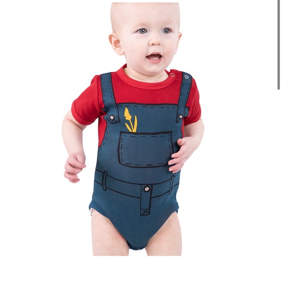 Lazy One Farmer Infant Onesie size 12m - Picture 3 of 6